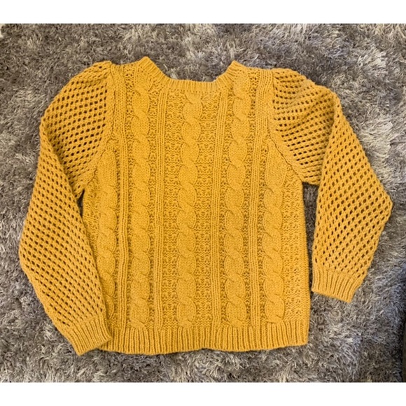 NWT LoveShackFancy Cable Rosie Sweater Size Medium - Picture 6 of 8